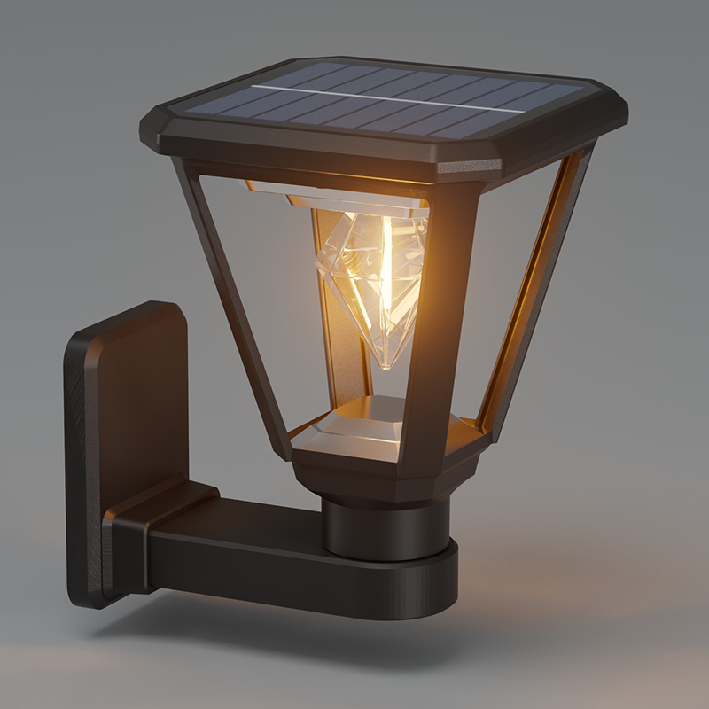 PY-LED GR B02 neliön aurinkoinen seinävalo
